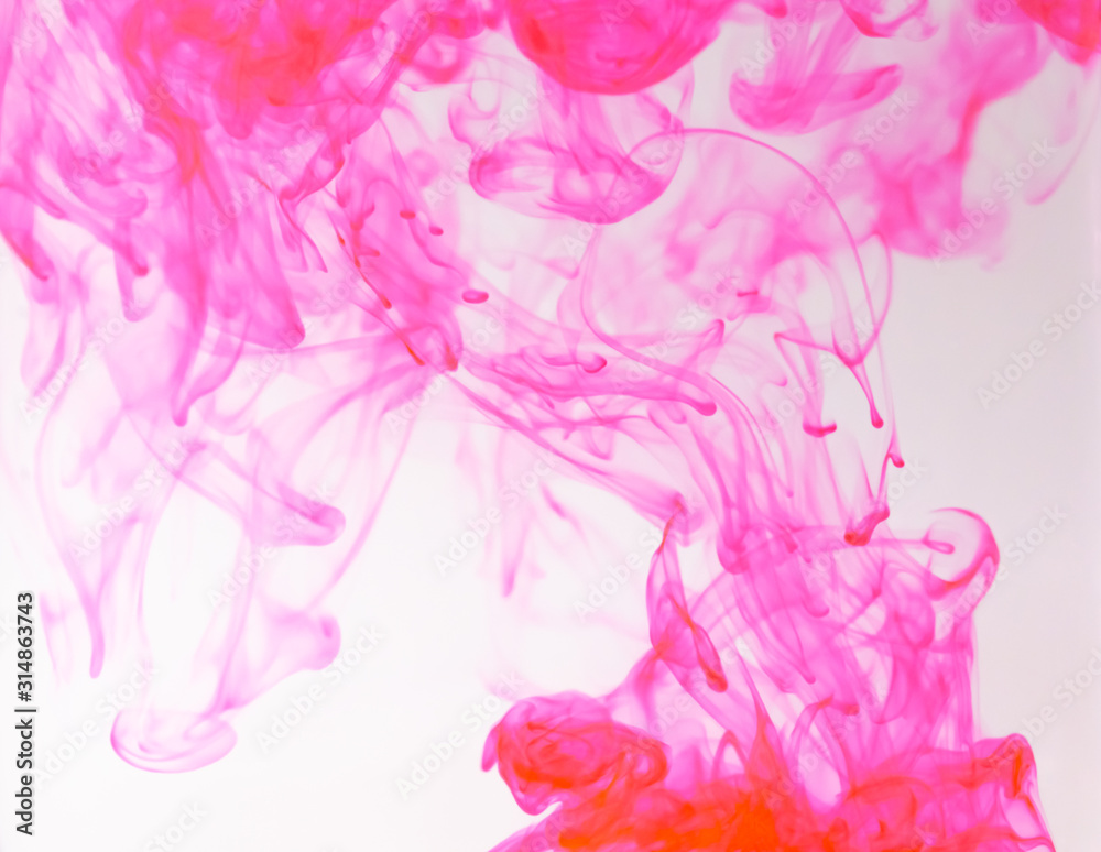 Fototapeta premium Food color drop and dissolve in water for abstract and background.