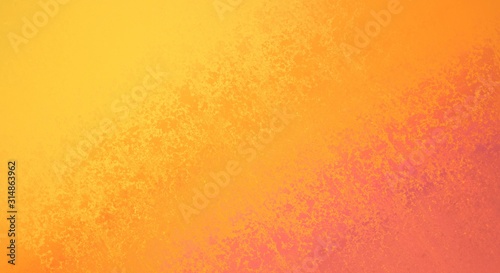 Yellow orange background texture, old distressed vintage grunge in red corner design and gradient hot bright color abstract textured design from dark to light © Attitude1