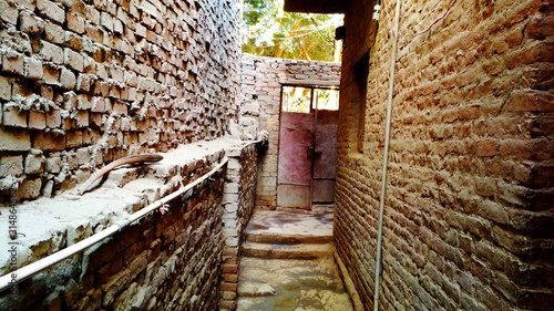 View of an old house from the inside and an old door © Ahmedzaki