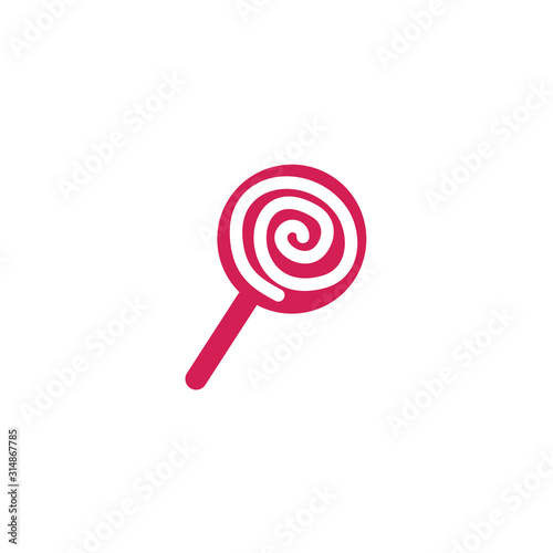 sweet candy logo design vector template