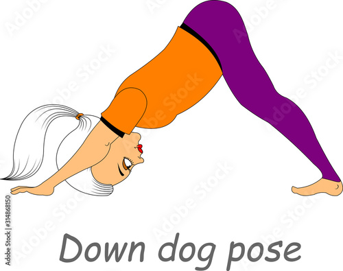 Down dog pose