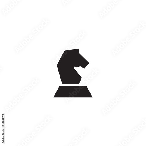 Chess logo design vector template