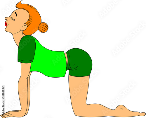 Cow pose