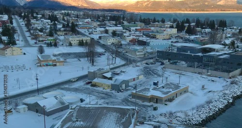 Winter views of Seward, Alaska 