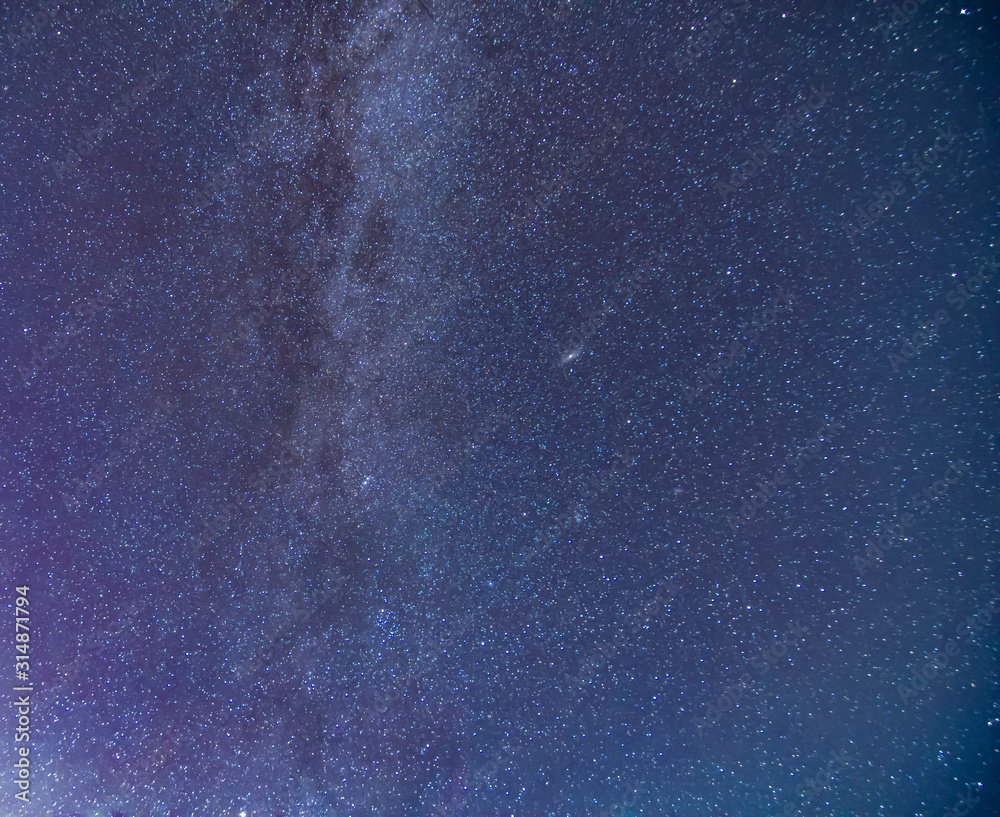 Milky Way and starry sky background Stock Photo | Adobe Stock
