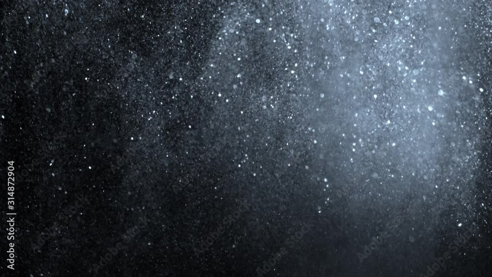 SIlver Glitter Background in Super Slow Motion at 1000fps.