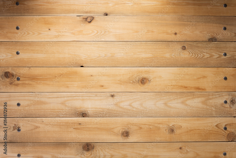 Fototapeta premium wooden background as texture surface with screws