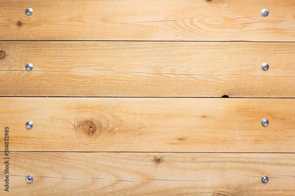 wooden background as texture surface with screws wooden background as texture surface with screws