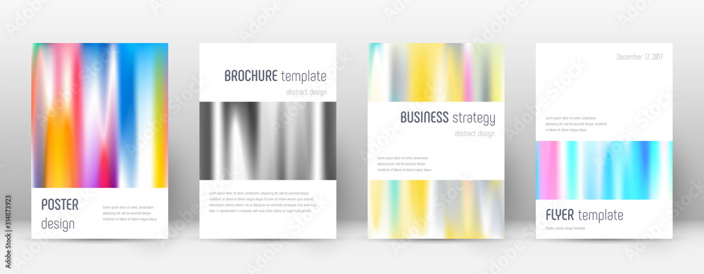 Flyer layout. Minimalistic energetic template for 