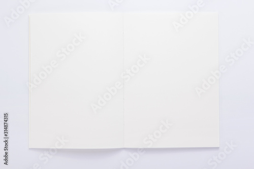 notepad or notebook paper at white background