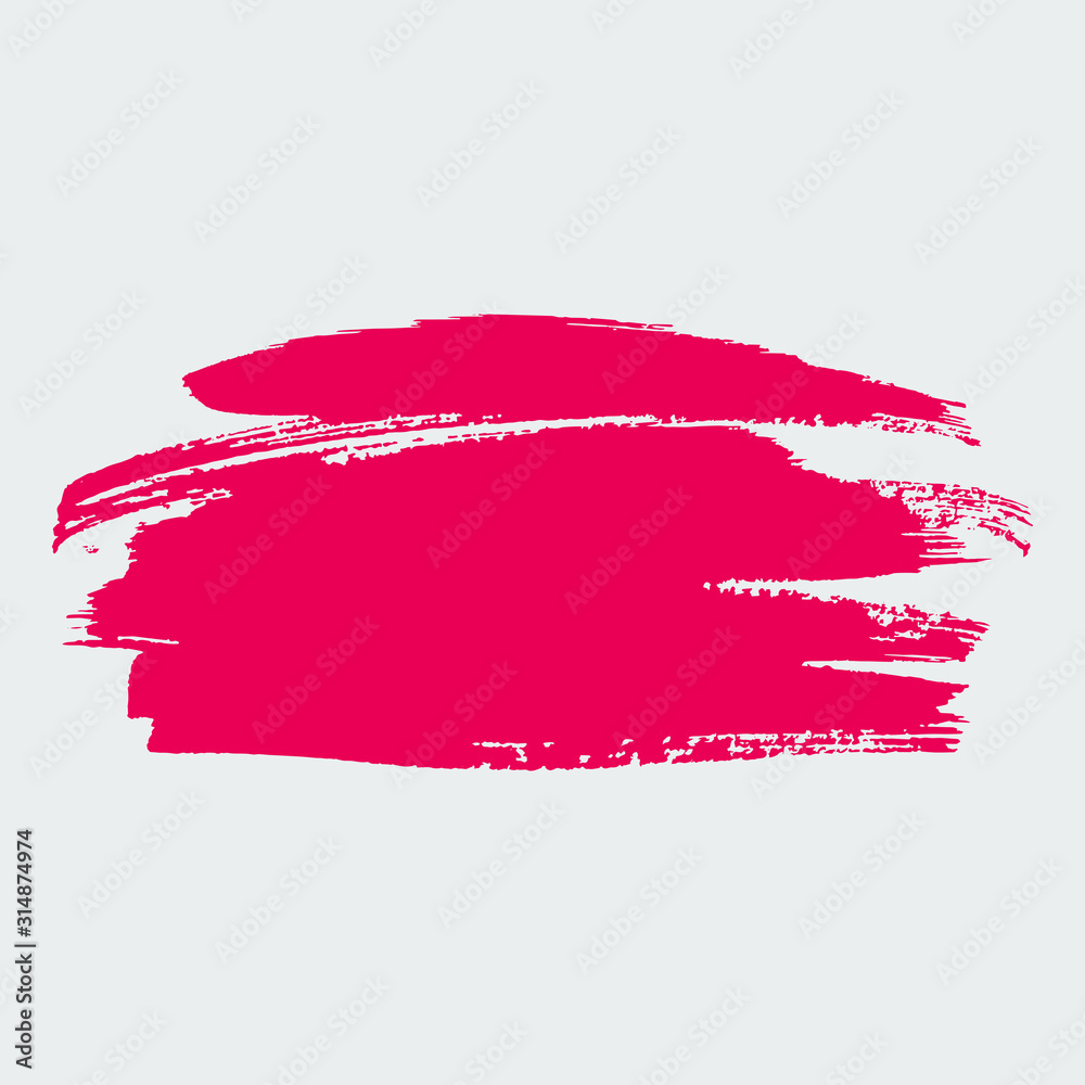 Brush pink strokes isolated. Ink painting. Vector artwork Brush pink strokes isolated. Ink painting. Vector artwork