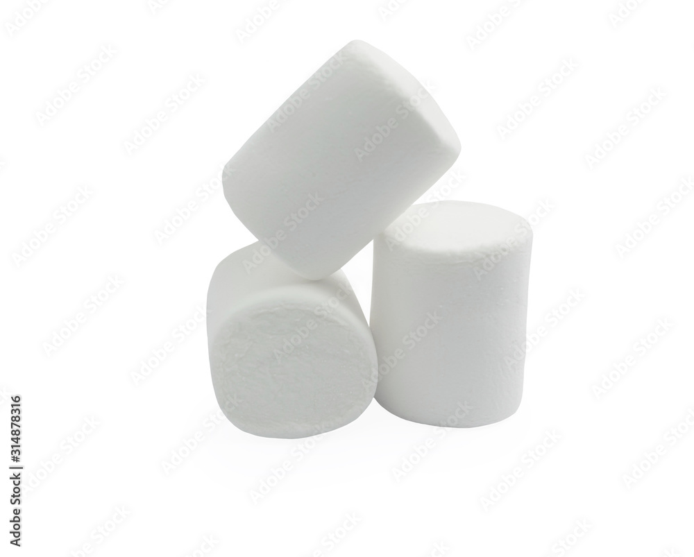 marshmallows isolate on a white background, beautiful pastille marshmallows isolate on a white background, beautiful pastille