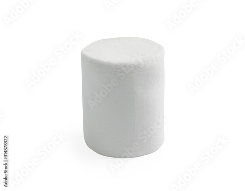 marshmallows isolate on a white background, beautiful pastille