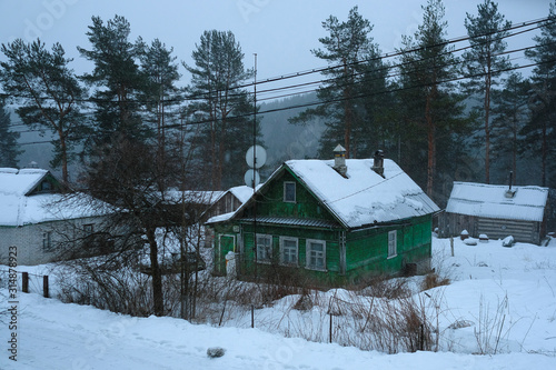 Village house in Medvezhyegorsk, Karelia, Russia © Dmitry Vereshchagin