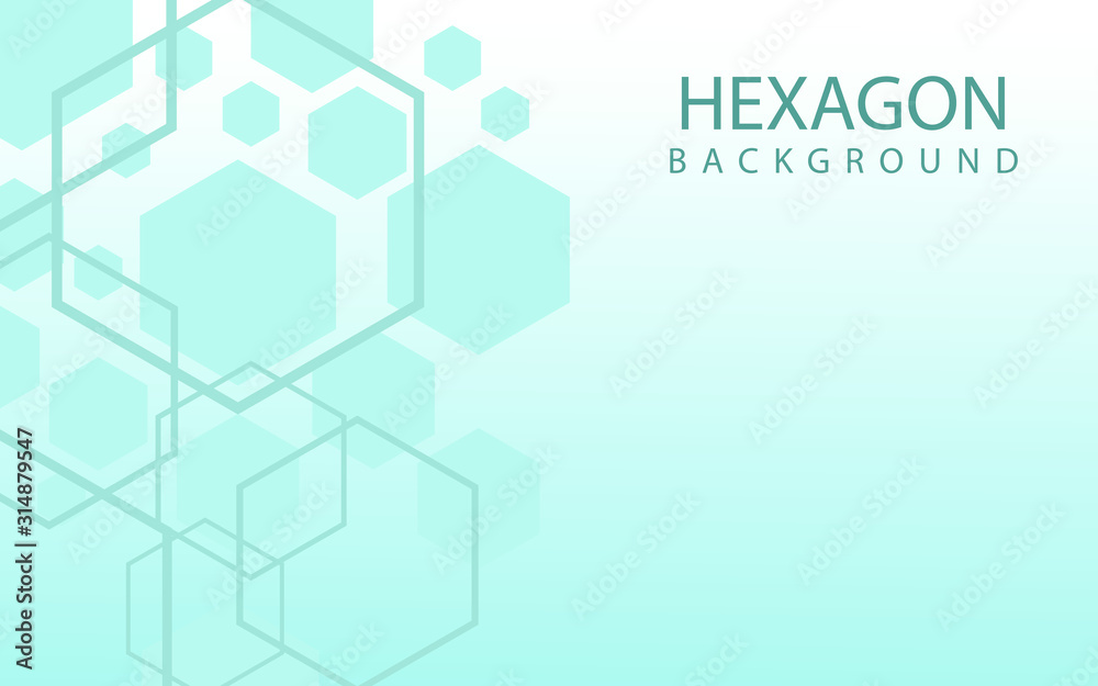 Hexagons Abstract Background With Geometric Shapes. Science, Technology and Medical Concept. Futuristic Background In Science Style. Graphic Hex Background For Your Design. Vector Illustration