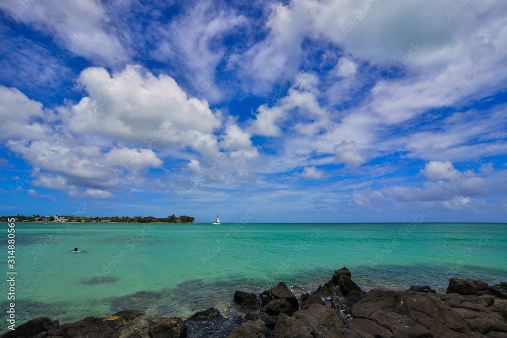 Beautiful seascape of Mauritius Island Beautiful seascape of Mauritius Island