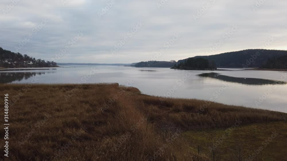 Small village and subsistance farms in Swedish lowland of Bohuslan Small village and subsistance farms in Swedish lowland of Bohuslan