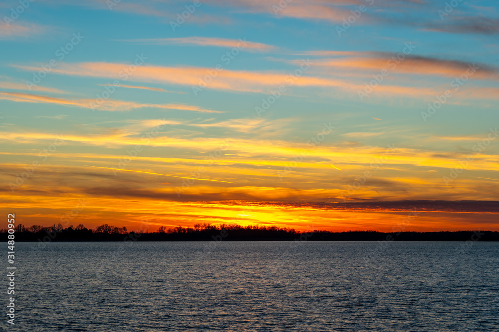 Color Striped Sunset Color Striped Sunset