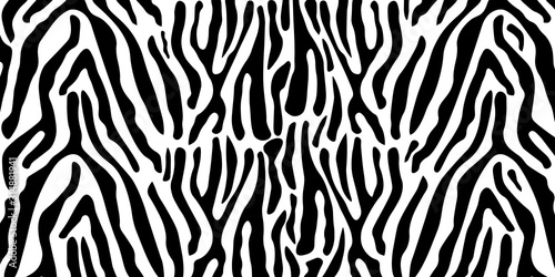Animal print. Zebra texture black and white pattern.