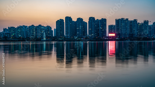 Night view of Huizhou City, China