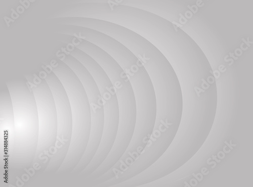 White and grey futuristic background. Minimal design for banners, templates, backdrops and surface designs. 3D vector illustration © konstruktor1980