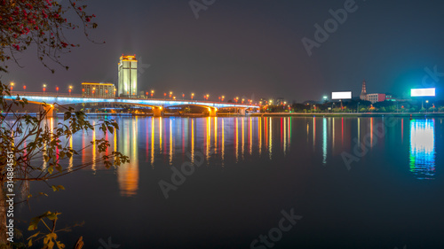 Night view of Huizhou City, China