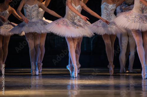 Fototapeta Naklejka Na Ścianę i Meble -  Nutcracker ballet. Closeup of ballerinas dancing