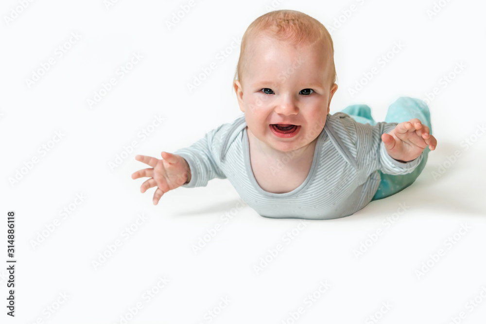 Closeup view of cute baby boy Closeup view of cute baby boy