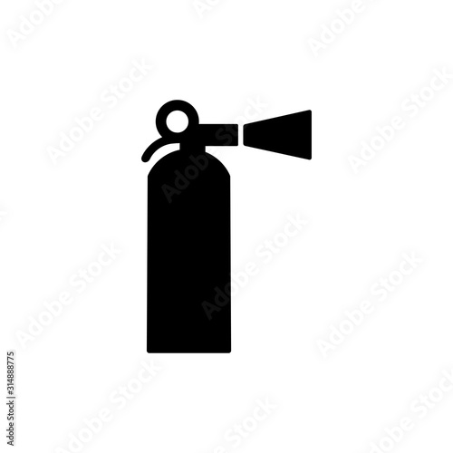 fire extinguisher icon in trendy flat design