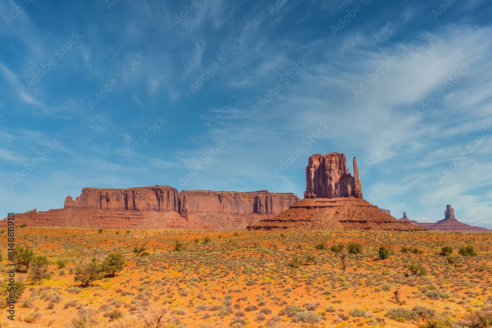 The monuments of the Monument Valley