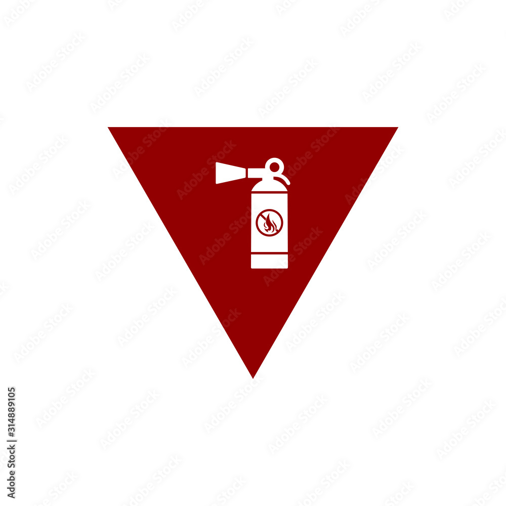 Obraz premium fire extinguisher icon in trendy flat design