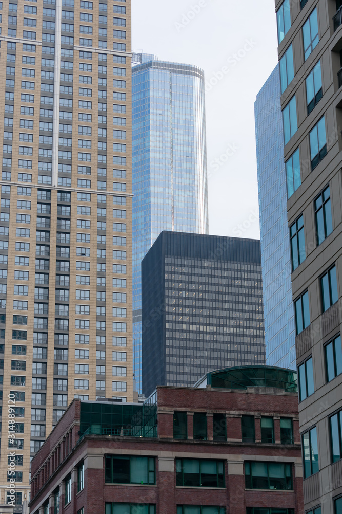 Office and Residential Skyscrapers in River North Chicago Office and Residential Skyscrapers in River North Chicago