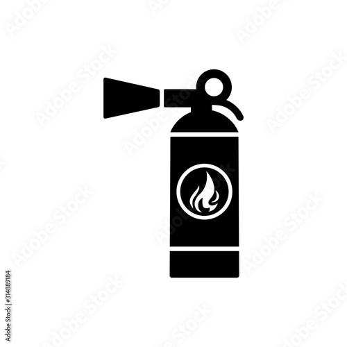 fire extinguisher icon in trendy flat design