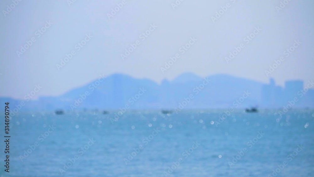 blur fishing boat parking and bokeh reflection sunlight on sea blur fishing boat parking and bokeh reflection sunlight on sea