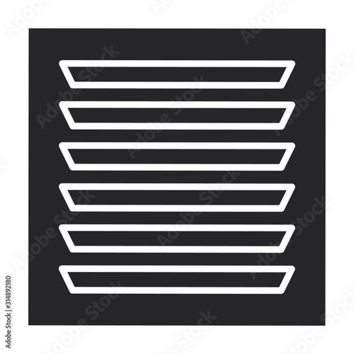 Ventilation vector icon.Black vector icon isolated on white background ventilation .
