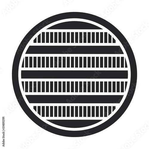 Fan vector icon.Black vector icon isolated on white background fan.