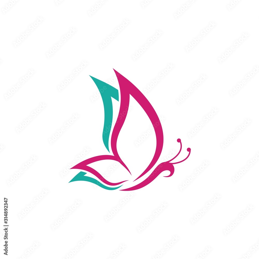 Butterfly logo vector icon