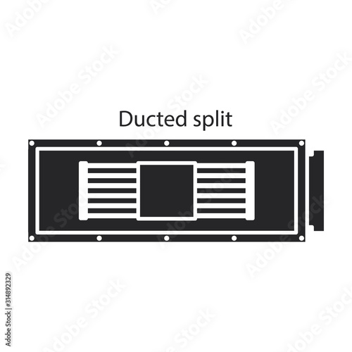 Ventilation vector icon.Black vector icon isolated on white background ventilation .