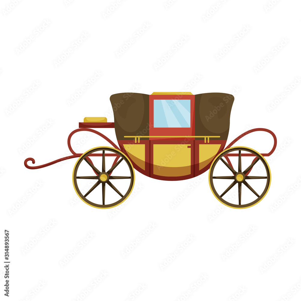 Retro brougham vector icon.Cartoon vector icon retro brougham isolated on white background. Retro brougham vector icon.Cartoon vector icon retro brougham isolated on white background.