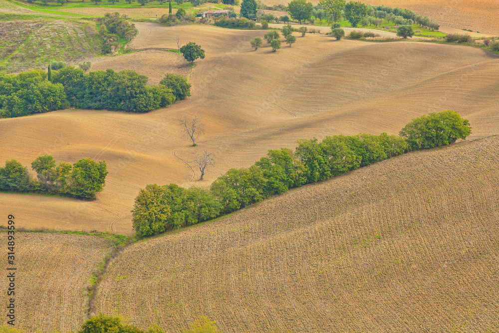 Fototapeta premium landscape of hills tuscany in autumn in Italy
