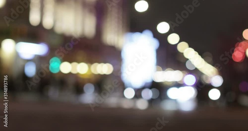 Bokeh traffic on Tversky photo