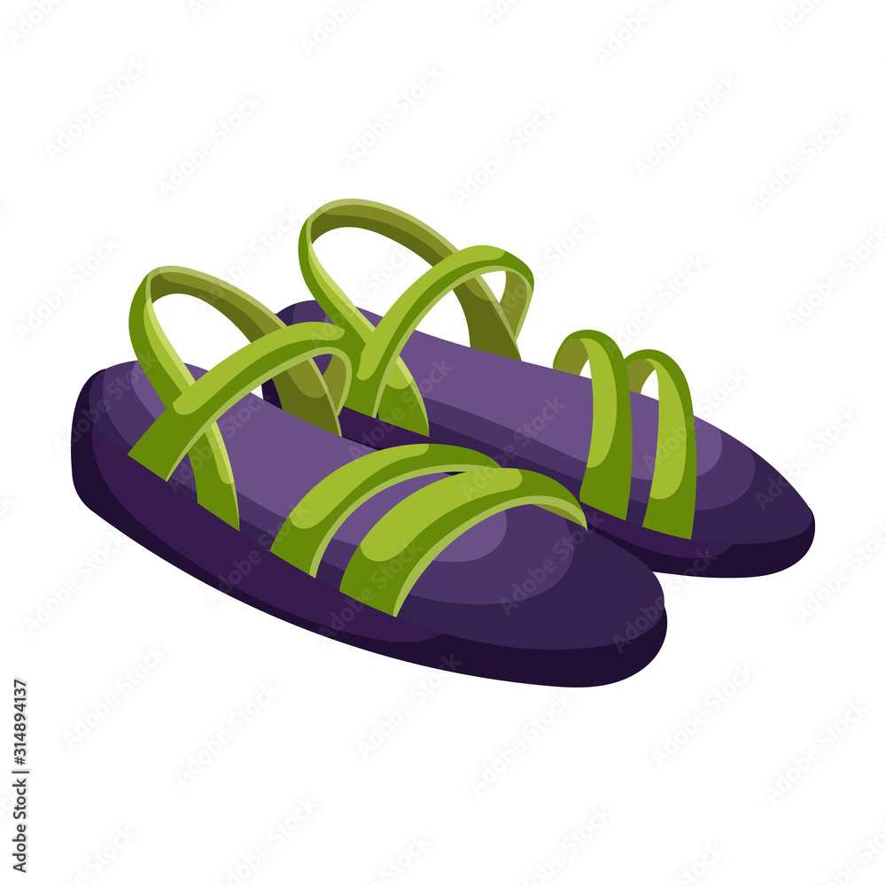 Summer sandal vector icon.Cartoon vector icon isolated on white background summer sandal . Summer sandal vector icon.Cartoon vector icon isolated on white background summer sandal .