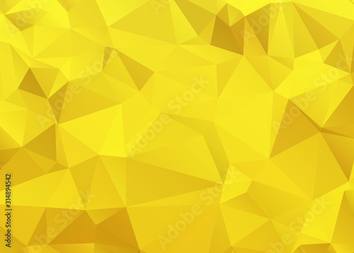 Abstract Gold triangle background. Low poly style.Vector illustration.