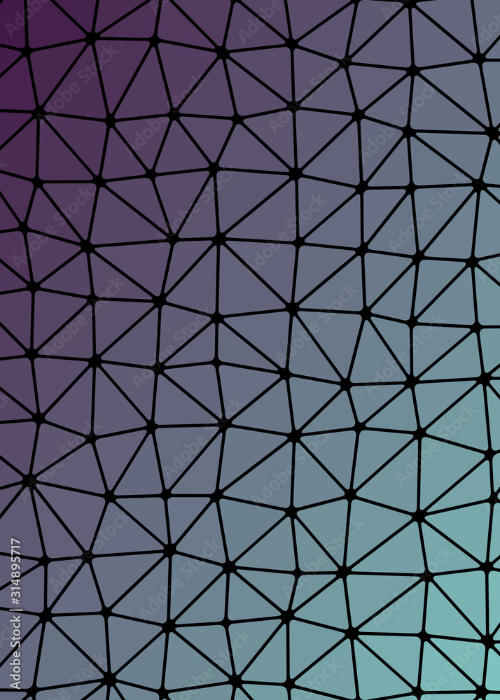 Obraz premium Abstract Low Polygon gradient Generative Art background illustration