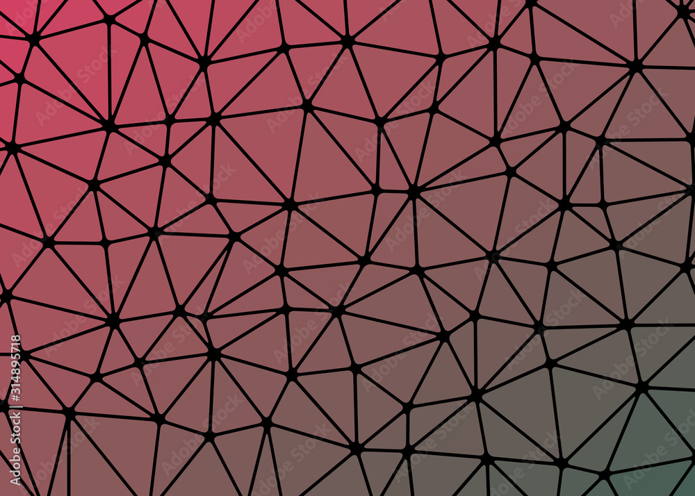 Obraz premium Abstract Low Polygon gradient Generative Art background illustration