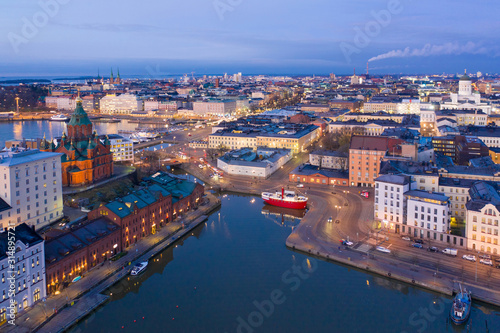 Aerial view of Uspenski Cathedral  Helsinki Finland. Tours in Helsinki. The European Union