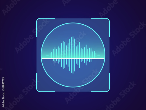 Voice recognition. Biometric scanning system for human speech, Voice ID technology