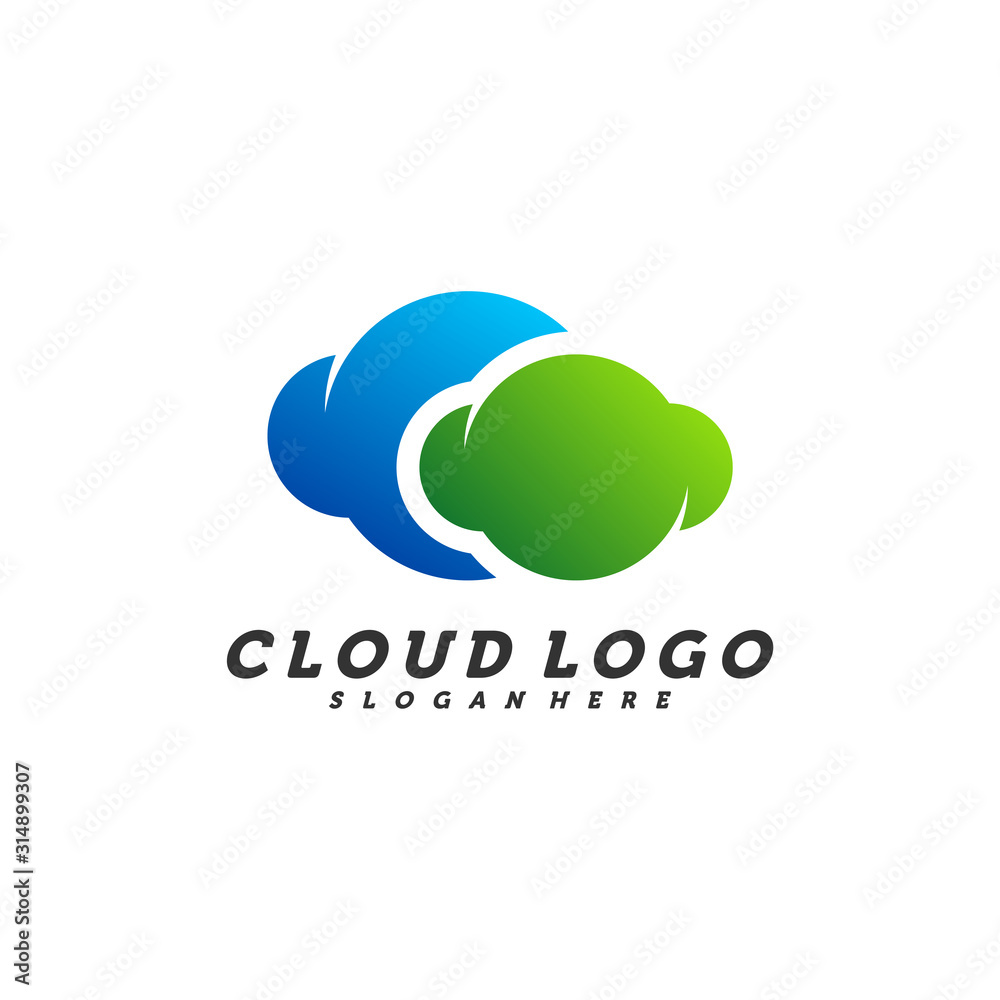 Cloud stylish logo design concept vector, Template, Creative design, Icon symbol Cloud stylish logo design concept vector, Template, Creative design, Icon symbol