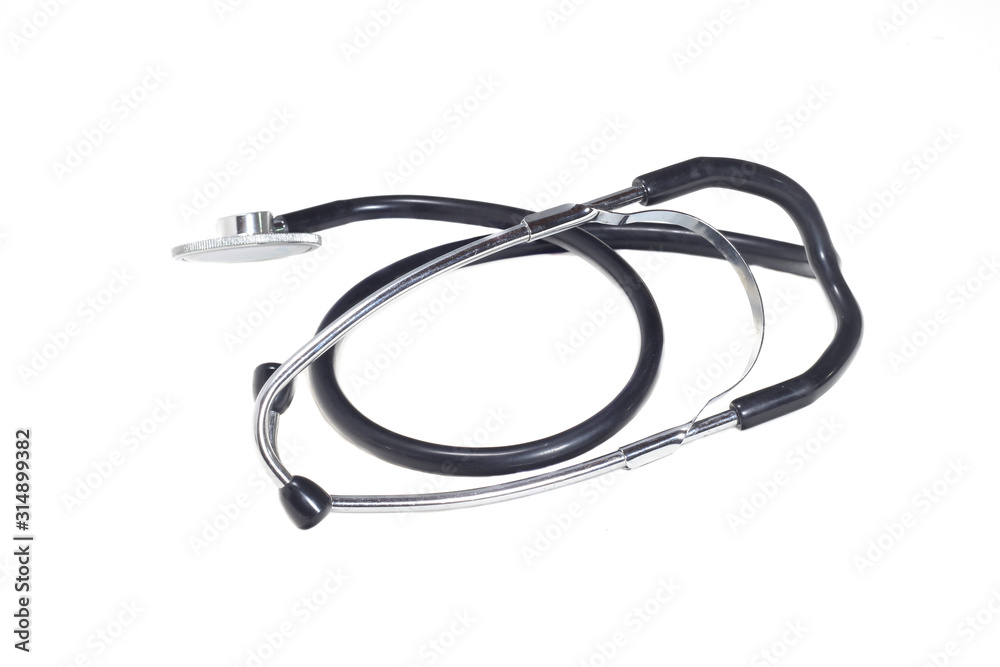 medical object stethoscope on a white isolated background medical object stethoscope on a white isolated background