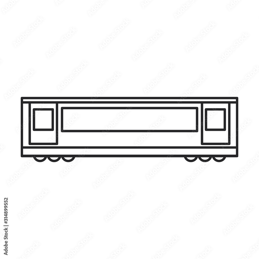 Subway train vector icon.Line vector icon isolated on white background subway train. Subway train vector icon.Line vector icon isolated on white background subway train.